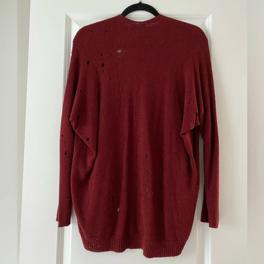 Open Distressed Cardigan By Express - Picture 3 of 5